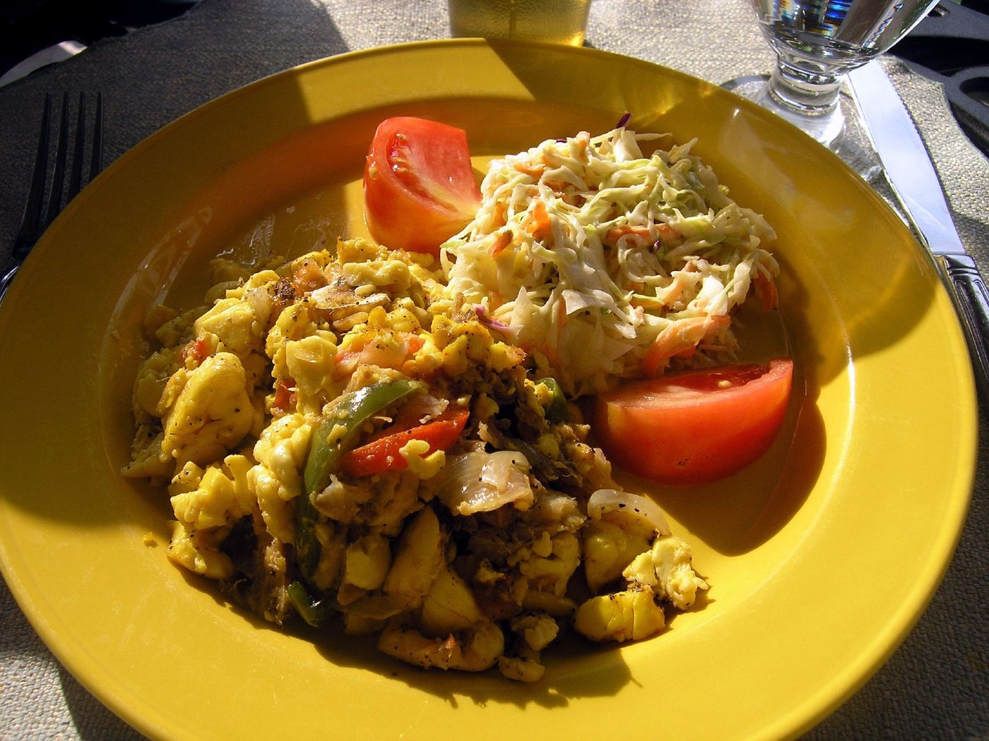 Ackee and saltfish, Jamaica