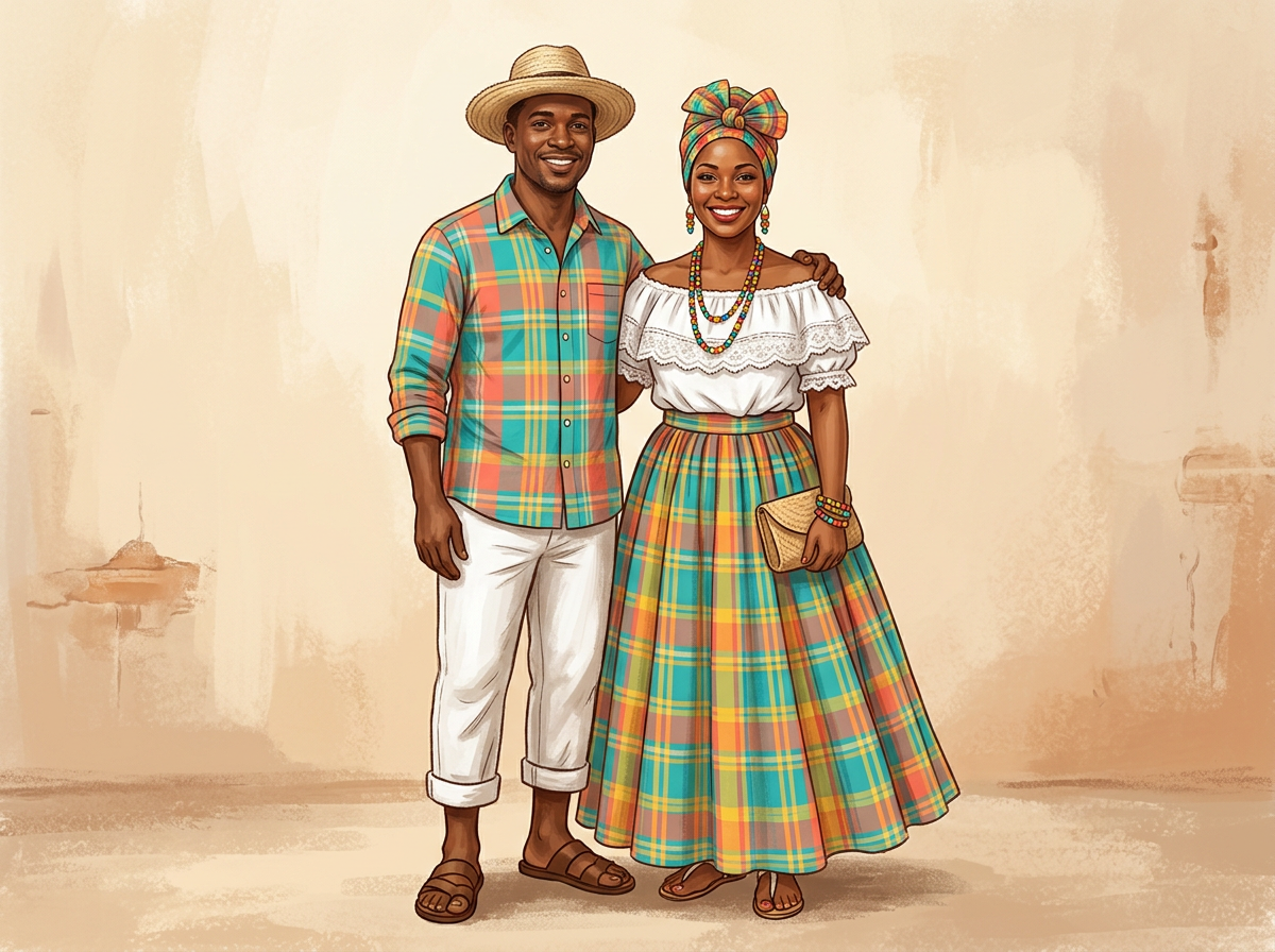 Local people in the traditional dress of Anguilla