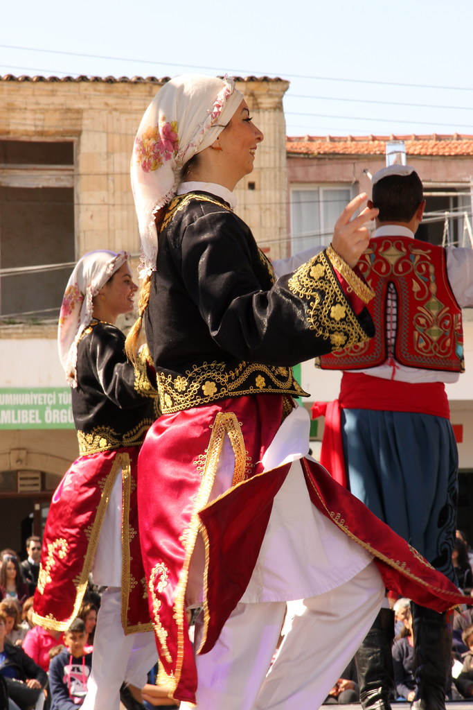 Local people in the traditional dress of Cyprus