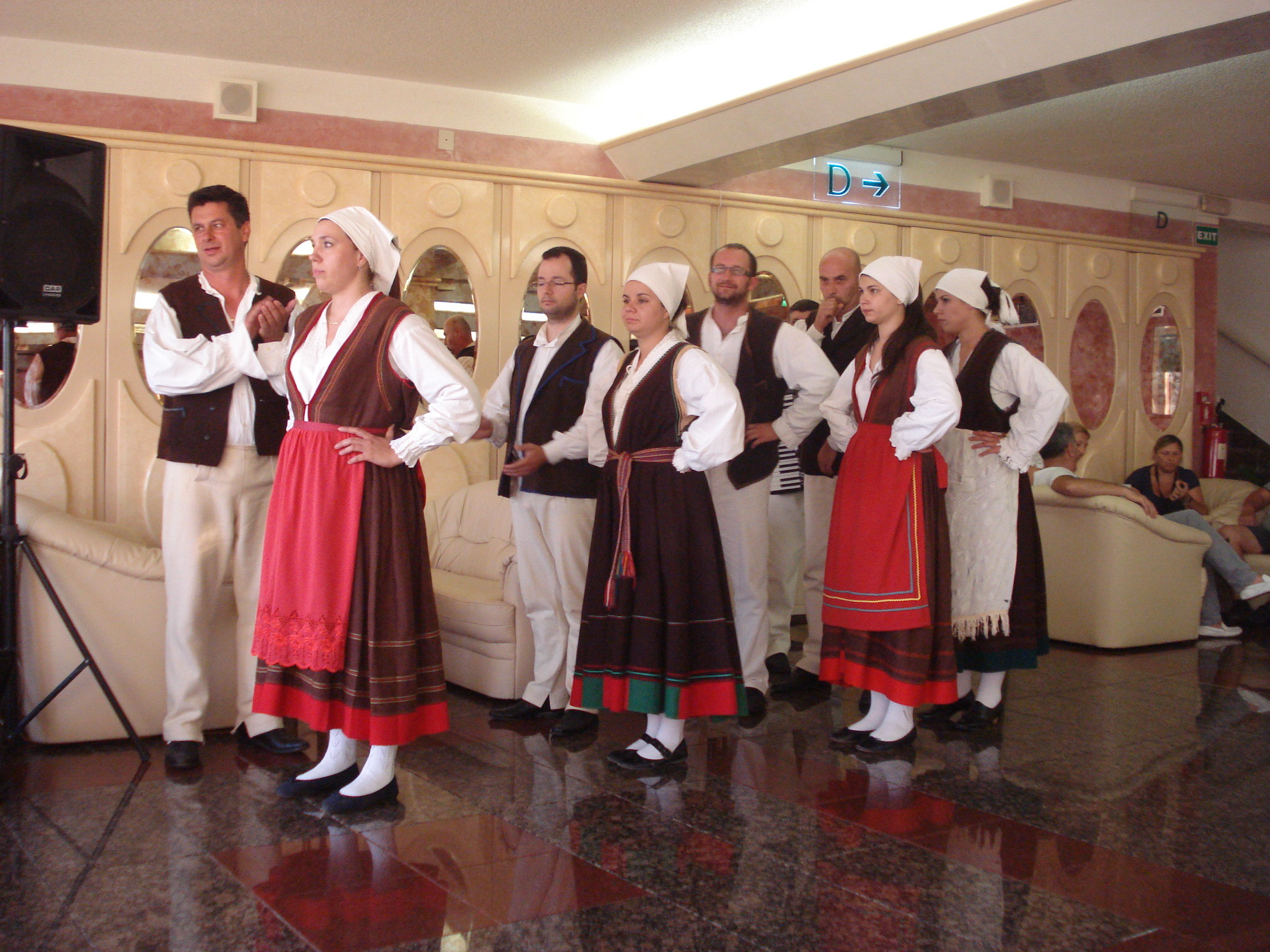 Local people in the traditional dress of Croatia