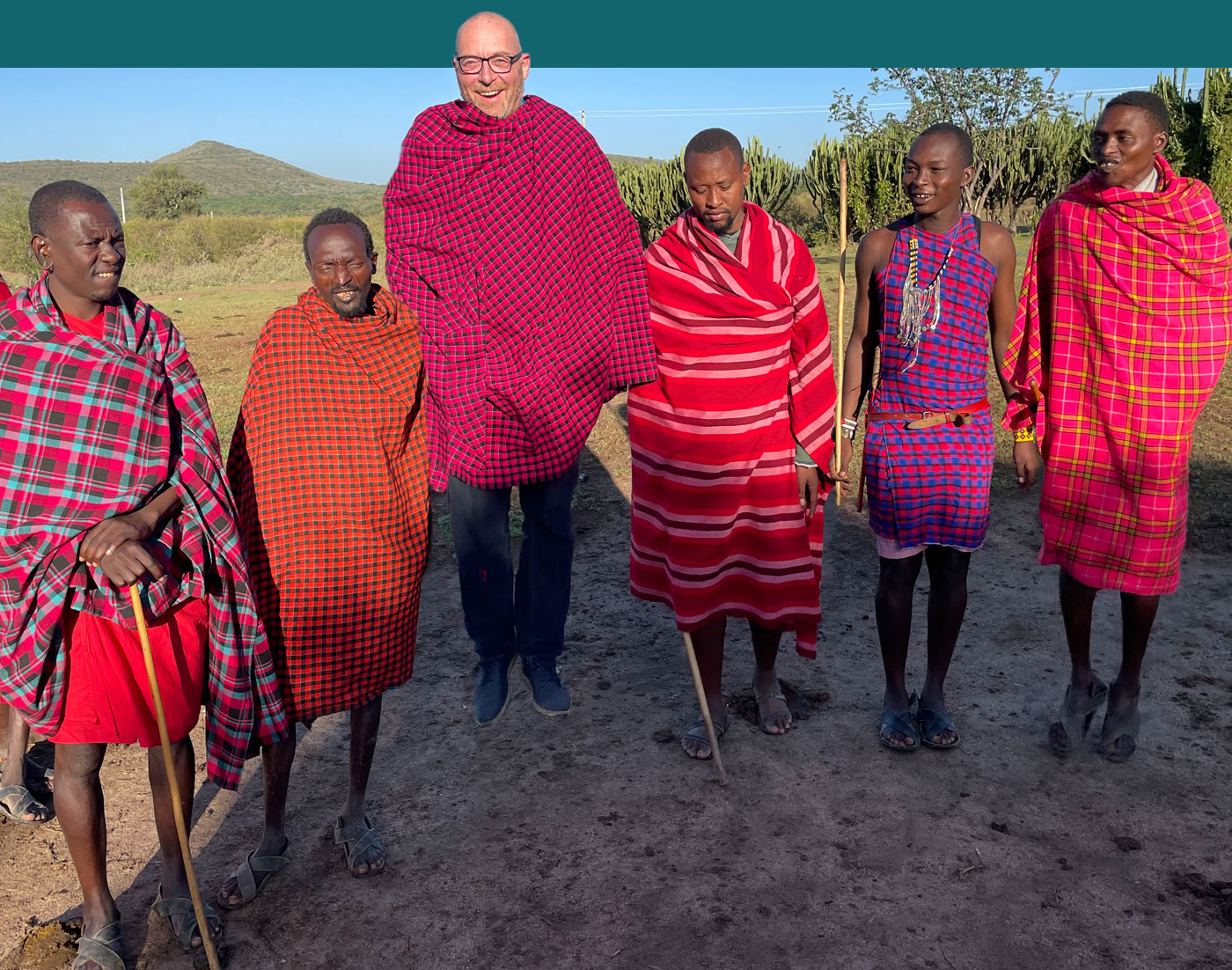 Local people in the traditional dress of Kenya