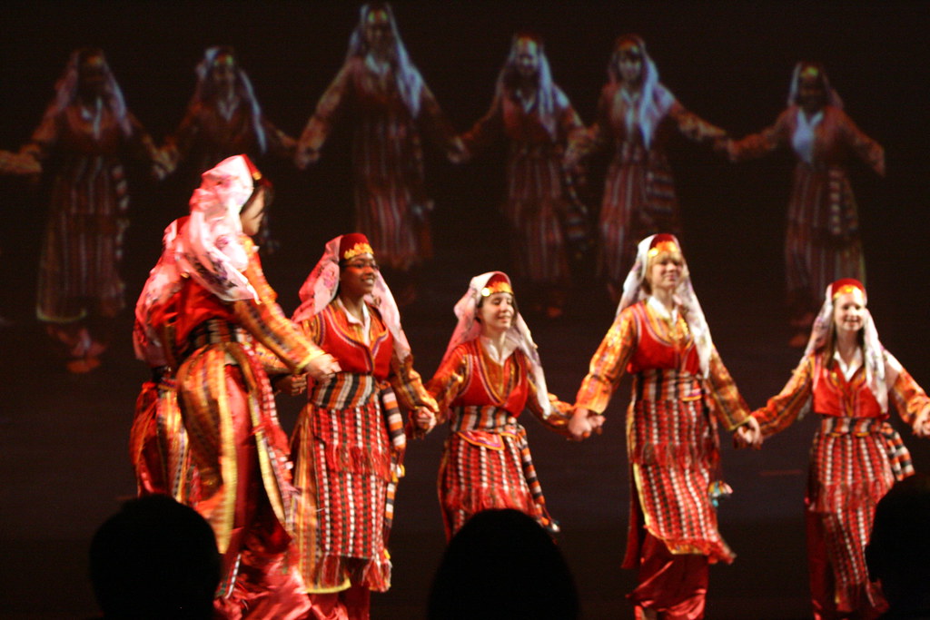 Local people in the traditional dress of Türkiye